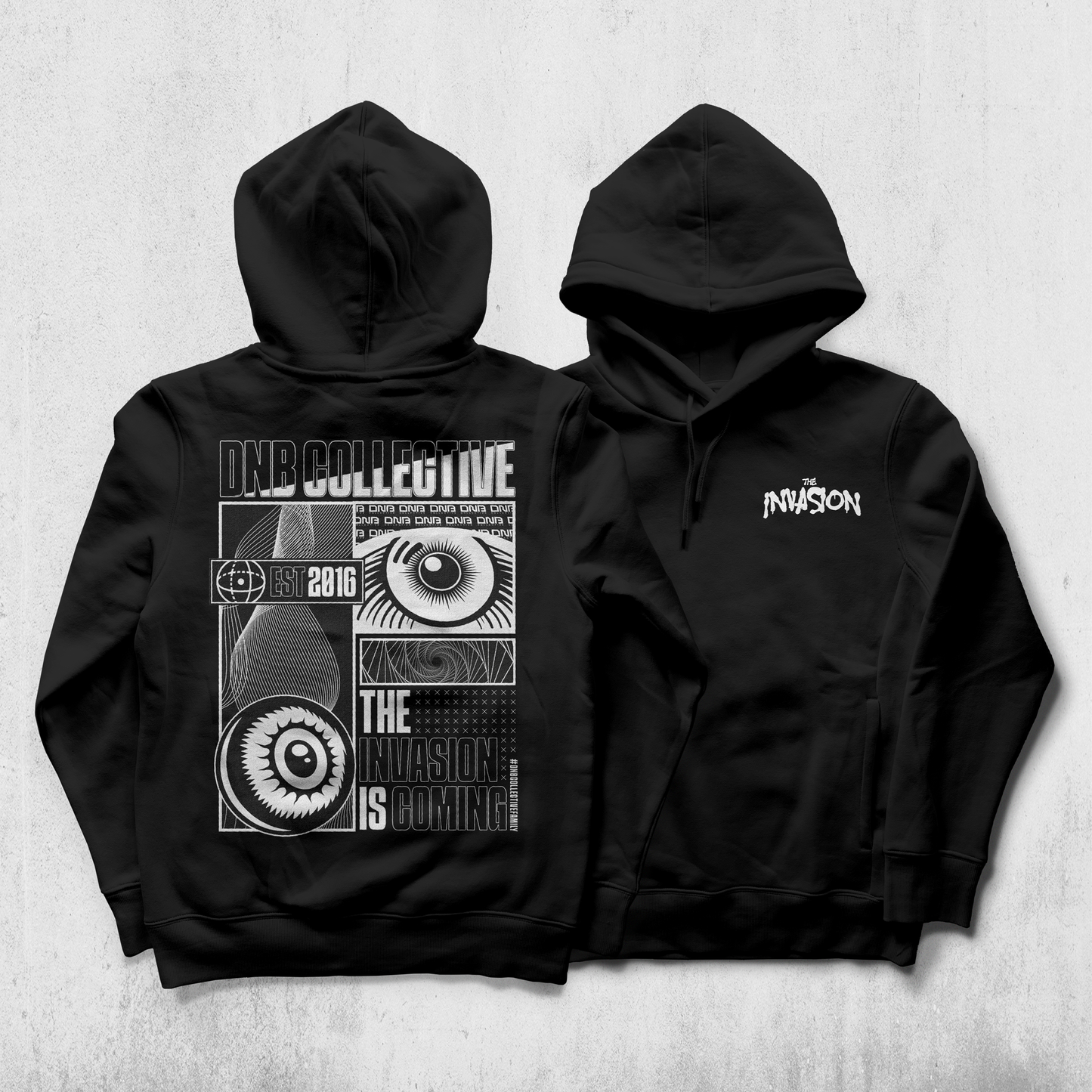 INVASION 3.0 - EYES HOODIE (BLACK)