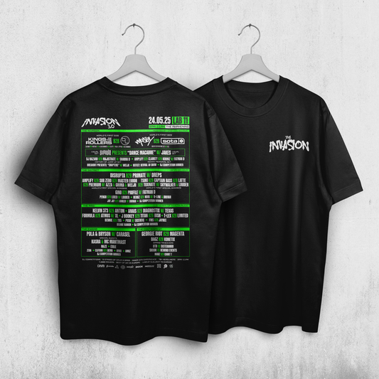 INVASION 3.0 - LINEUP TEE (BLACK)